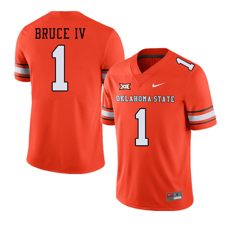 Men #1 Arland Bruce IV Oklahoma State Cowboys College Football Jerseys Stitched-Alternate Orange